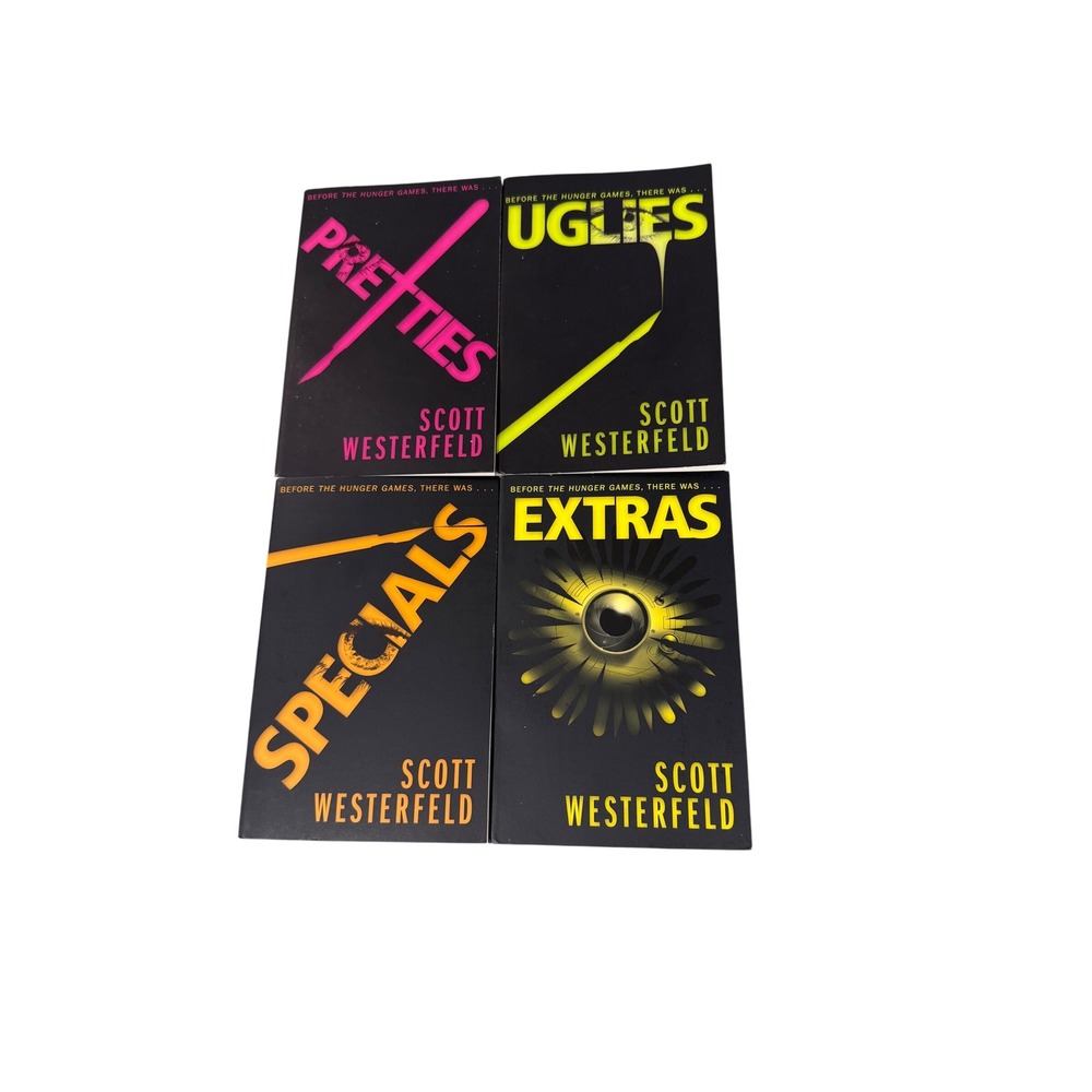 Uglies Series Scott Westerfeld 4 Book Set Uglies Pretties Specials Extras YA